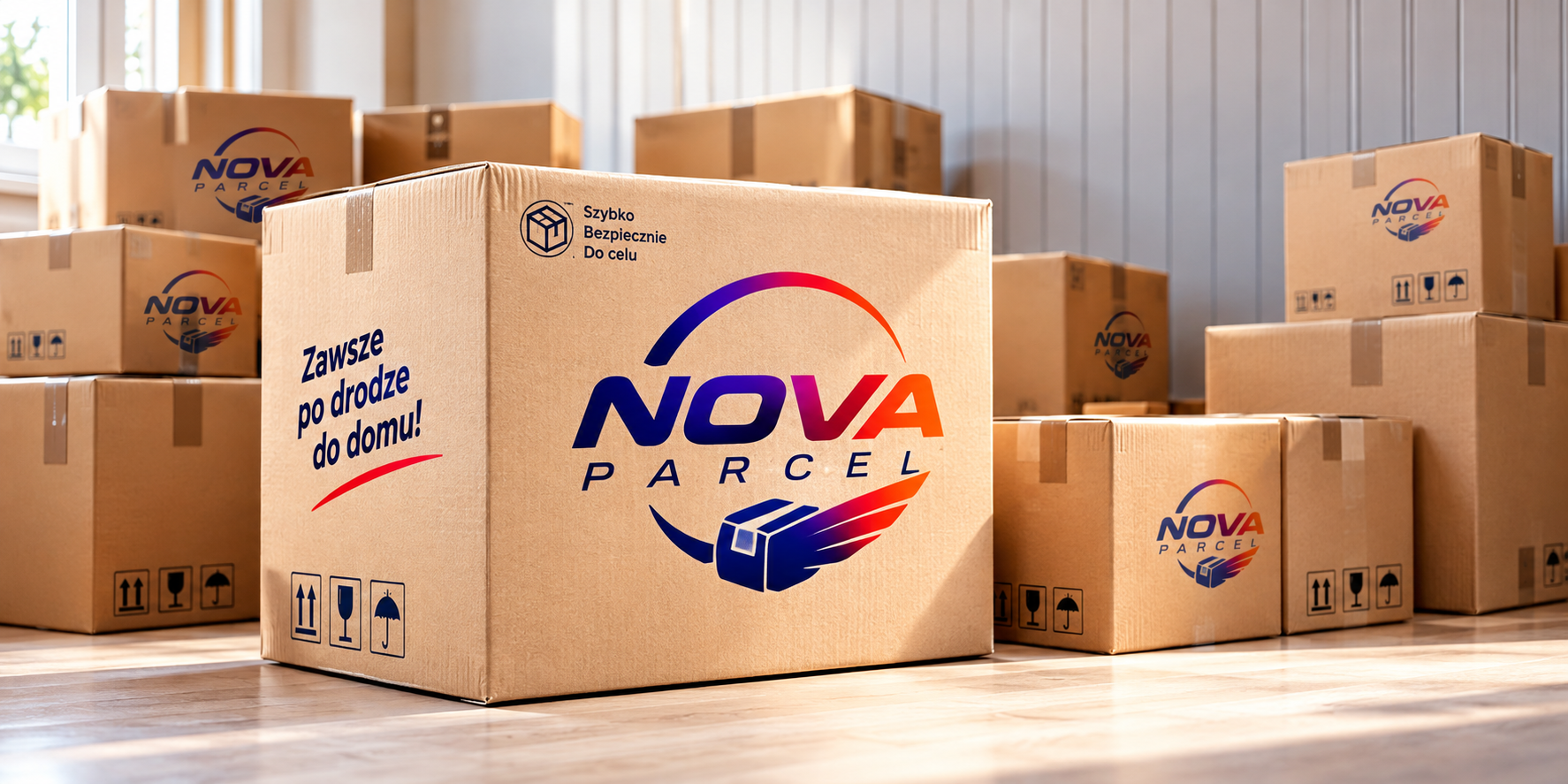 Paczki Nova Parcel gotowe do wysyłki do Polski